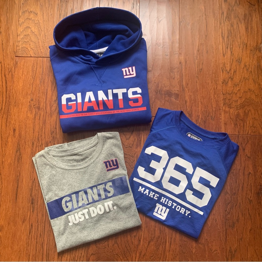 Nike Under Armour NY Giants Kids Bundle Hoodie Tees | Youth S | Size 7/8 - Picture 5 of 10